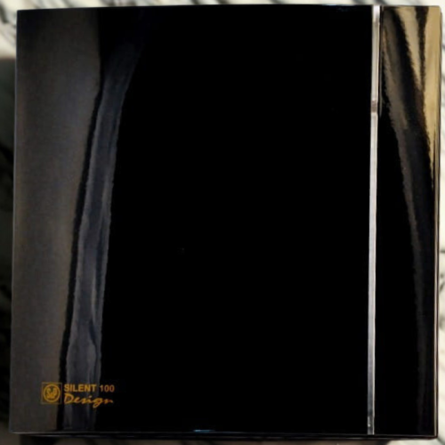 Czarny Wentylator łazienkowy Silent Design 100CZ Standard