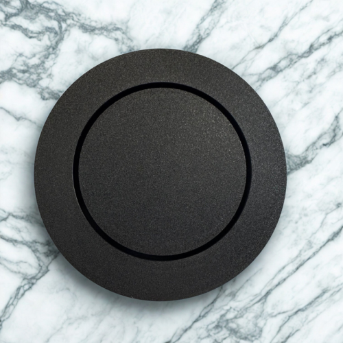 Czarny płaski anemostat fi125mm wyciągowy VPE-125C Lindab