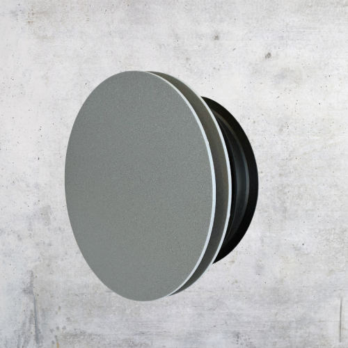 Szary anemostat fi100mm panelowy płaski VPS-100Sz Lindab