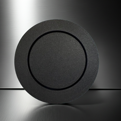 Czarny płaski anemostat fi100mm wyciągowy VPE-100C Lindab