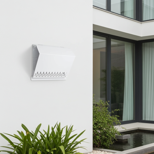 Czerpnia wentylacyjna ścienna biała fi 160 do rekuperacji