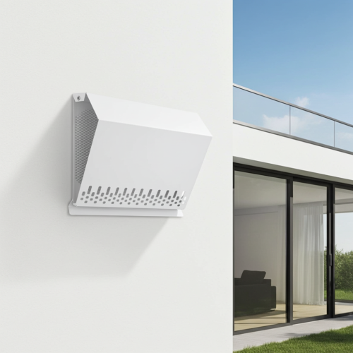 Czerpnia wentylacyjna ścienna biała fi 160 do rekuperacji