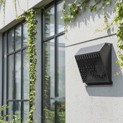 Wyrzutnia wentylacyjna ścienna grafitowa fi 100mm