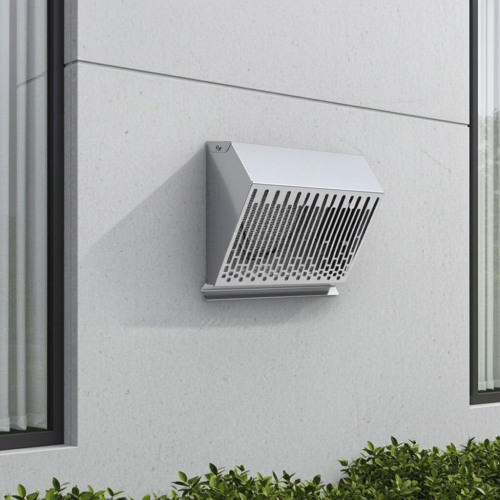 Wyrzutnia wentylacyjna ścienna nierdzewna fi 125