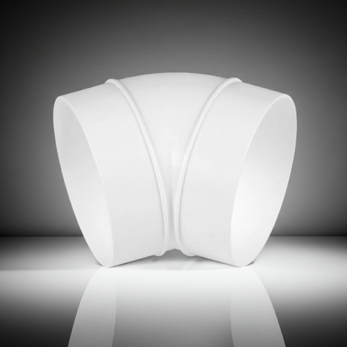 Kolano wentylacyjne okrągłe PVC 160 45° Awenta