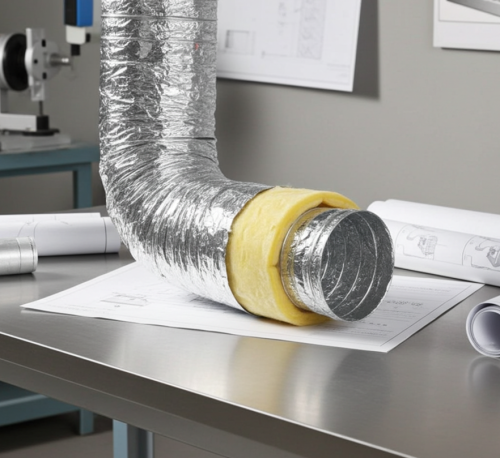 Przewód wentylacyjny izolowany elastyczny  200mm/5mb