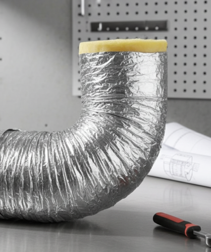 Przewód wentylacyjny izolowany elastyczny  200mm/5mb