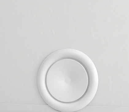 Anemostat nawiewny fi 100 SV biały