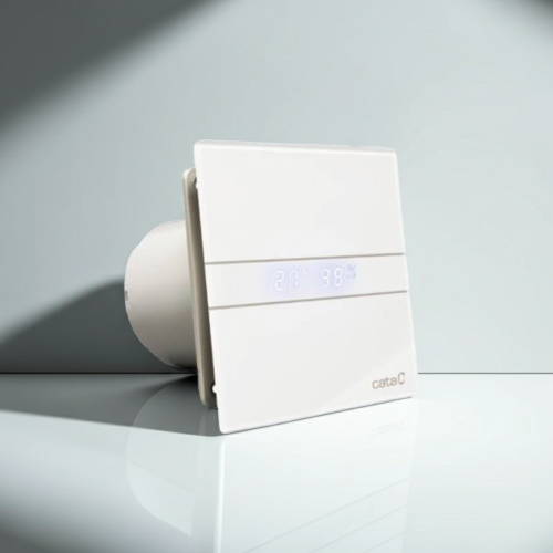 Wentylator łazienkowy Cata E100GTH Czujnik wilgoci + Timer Szklany