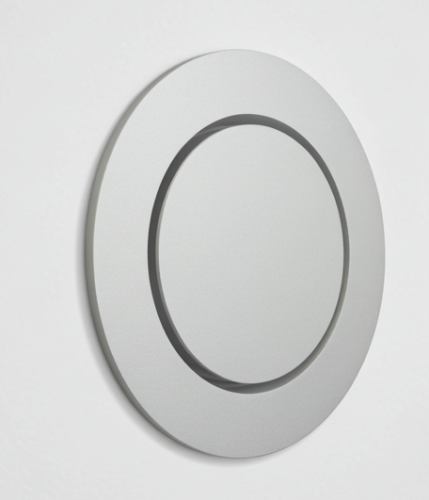 Biały płaski anemostat fi100mm wyciągowy VPE-100B Lindab 