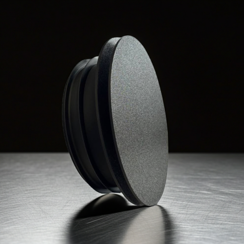 Czarny anemostat fi125mm panelowy płaski VPS-125C Lindab