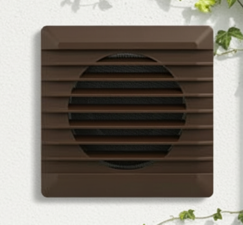 Kratka wentylacyjna Marley fi100 brąz 14x14 59662