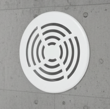 Kratka wentylacyjna 100mm biała żaluzja Velite