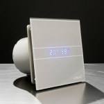 Wentylator łazienkowy Cata E100GSTH Czujnik wilgoci + Timer Szklany
