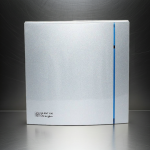 Wentylator łazienkowy Silent Silver Design 100CHZ Czujnik wilgoci i Timer