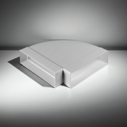 Kolano poziome do kanału wentylacyjnego 204x60mm 90° Awenta