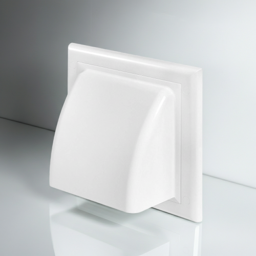 Kratka wentylacyjna wywiewna fi100mm biała z zaworem