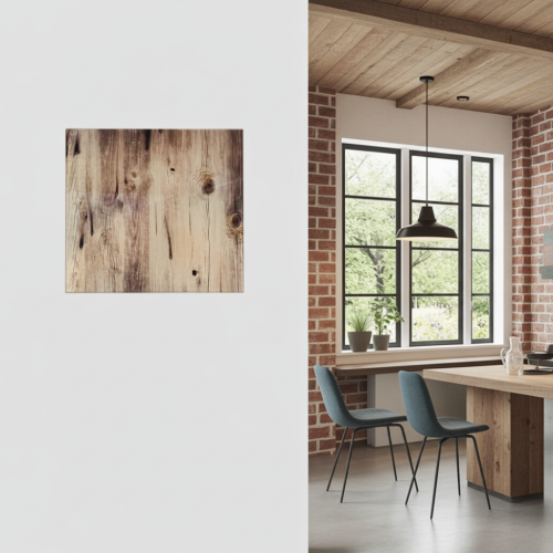 Kratka wentylacyjna szklana wzór drewno