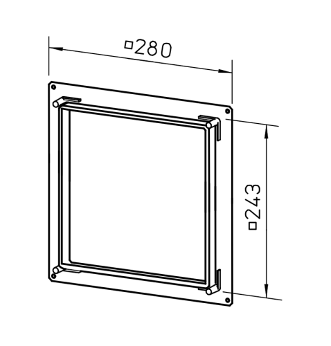 ELS-VA adapter do montażu wentylatorów Helios ELS w KG