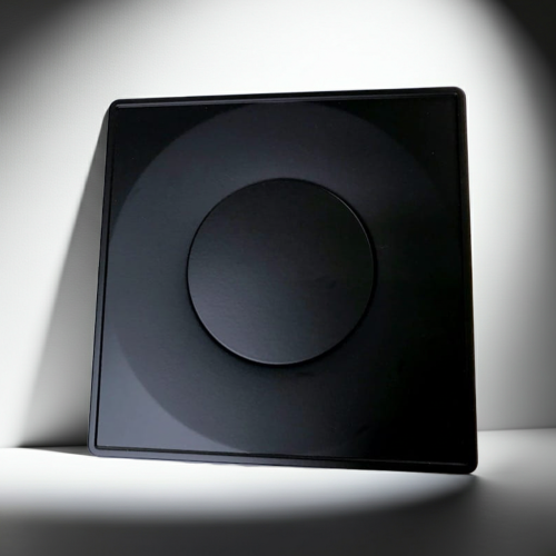 Zawór powietrzny czarny ASKV 125 » anemostat czarny kwadrat 125