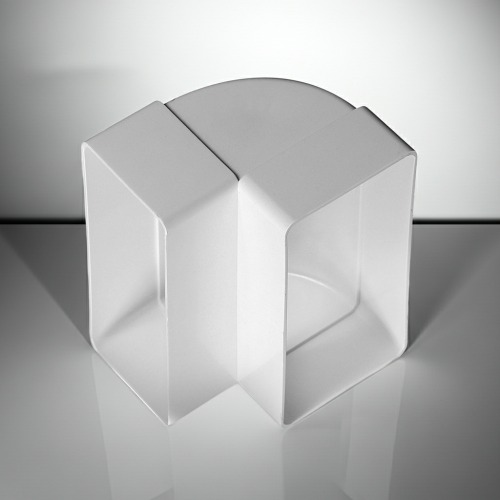 Kolano pionowe do kanału wentylacyjnego 110x55mm 90° Awenta