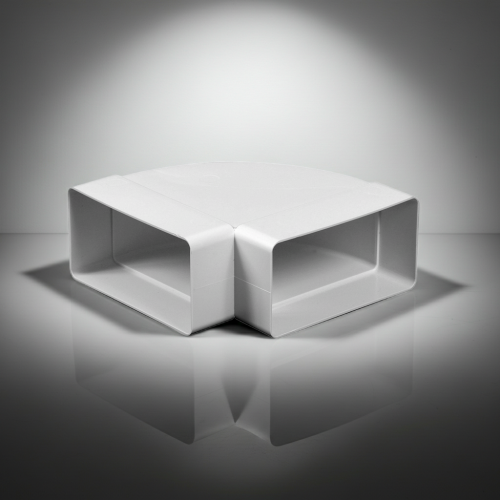 Kolano poziome do kanału wentylacyjnego 110x55mm 90° Awenta