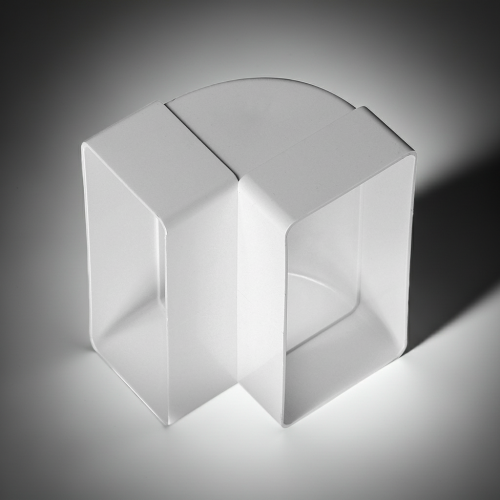 Kolano pionowe do kanału wentylacyjnego 150x75mm 90° Awenta