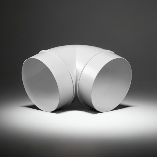 Kolano wentylacyjne okrągłe PVC 90° Awenta