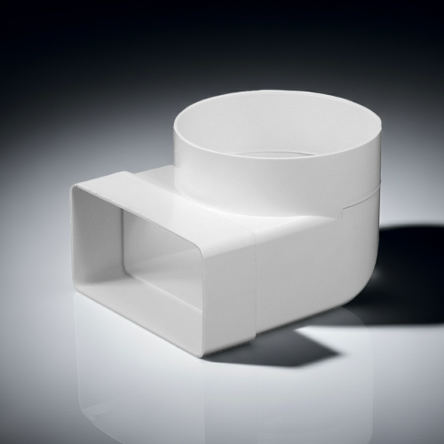 Kolano łącznikowe do kanału wentylacyjnego 150x75mm 90° fi125 Awenta