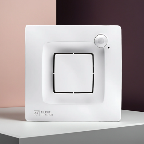 Wentylator Silent Dual 200 czujnik ruchu i czujnik wilgoci