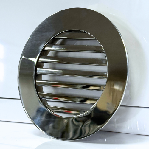 Kratka nierdzewna wentylacyjna okrągła pręty polerowana