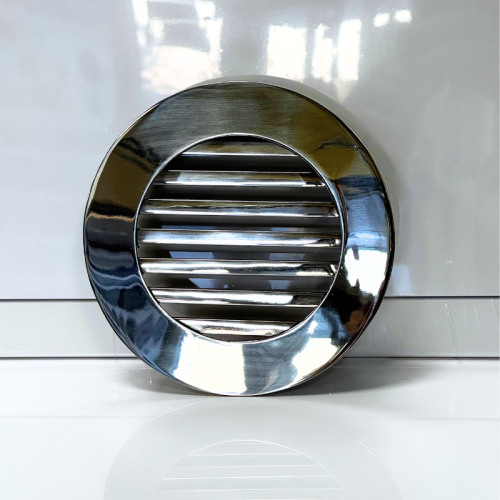 Kratka nierdzewna wentylacyjna okrągła pręty polerowana