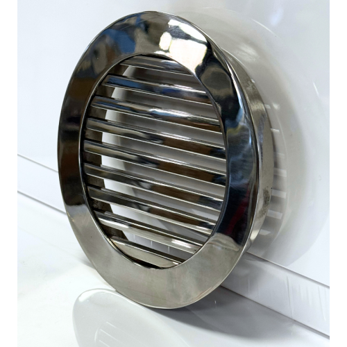 Kratka nierdzewna wentylacyjna okrągła pręty polerowana