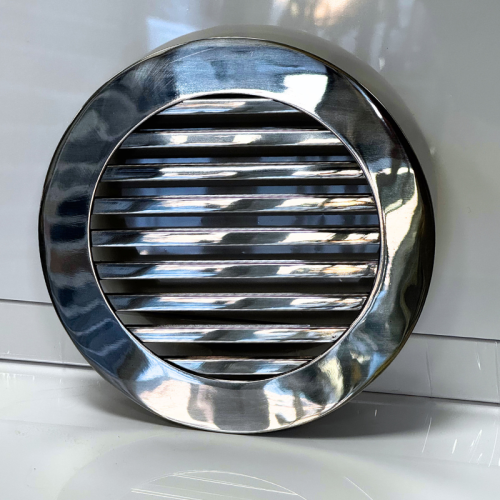 Kratka nierdzewna wentylacyjna okrągła pręty polerowana