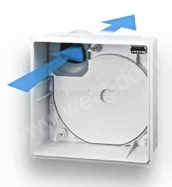 Wentylator Helios ELS-V60/35 Ultrasilence z obudową GAP natynkową