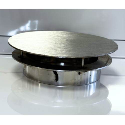 Kratka nierdzewna wentylacyjna okrągła fi100 osłonowa stal szlifowana