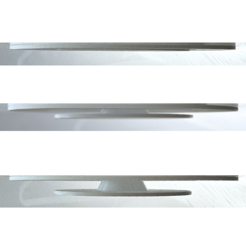 Biały płaski anemostat fi160mm wyciągowy VPE-160B Lindab