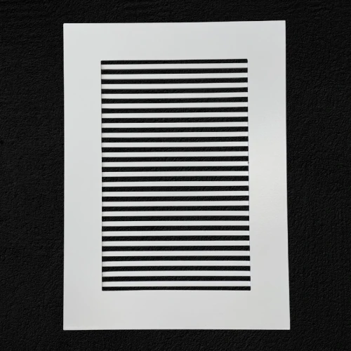 Kratka nierdzewna wentylacyjna 20x30,1cm pręty BIEL MAT