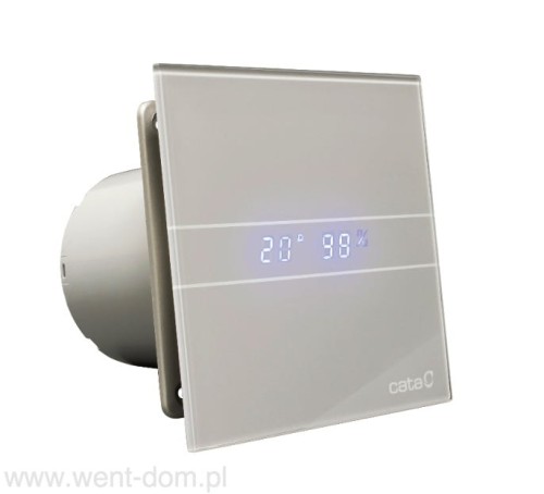 Wentylator łazienkowy Cata E100GSTH Czujnik wilgoci + Timer Szklany