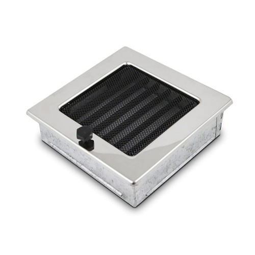 Kratka kominkowa stal polerowana 17x17 Żaluzja