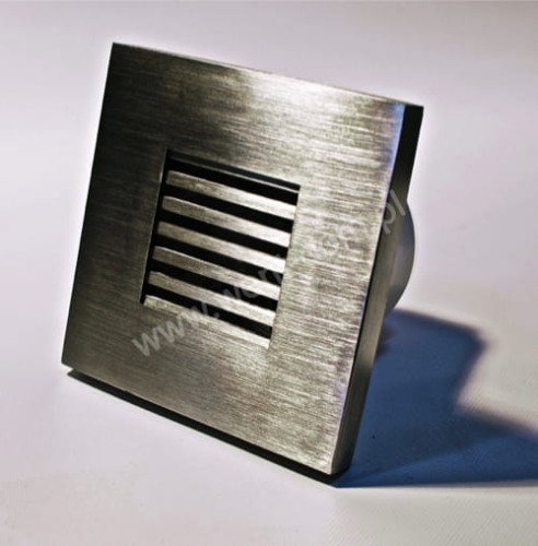 Srebrny nierdzewny front do wentylatora Silent 100 kwadrat
