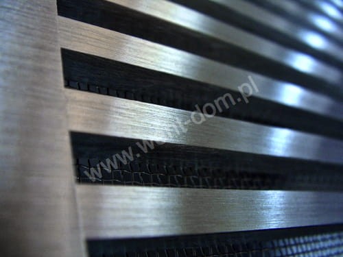 Kratka nierdzewna wentylacyjna pręty szlif + siatka