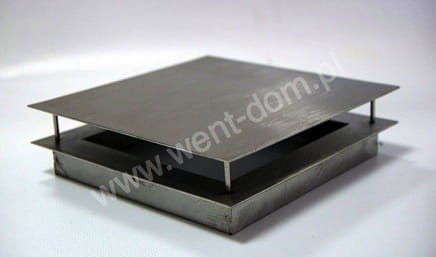 Kratka nierdzewna wentylacyjna osłonowa stal szlifowana 10x10cm