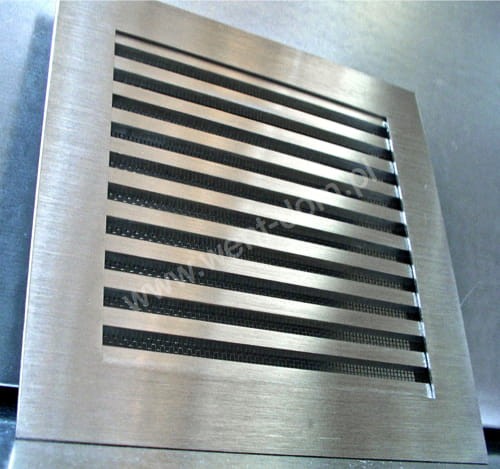 Kratka nierdzewna wentylacyjna pręty szlif + siatka