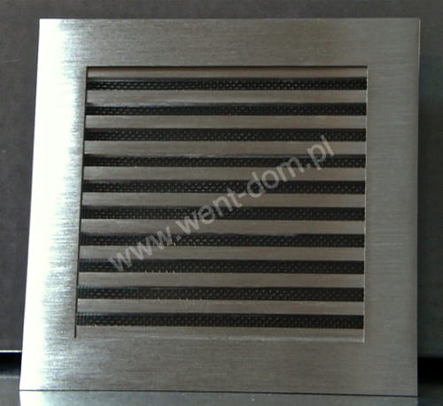 Kratka nierdzewna wentylacyjna pręty szlif + siatka