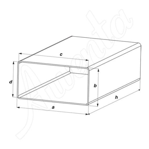 Kanał wentylacyjny 150x75mm 1mb Awenta