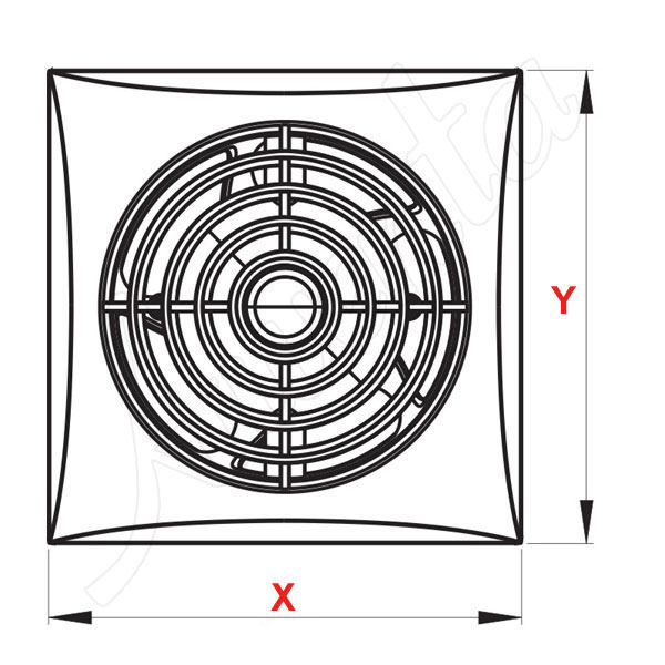 wymiary wentylatora silence