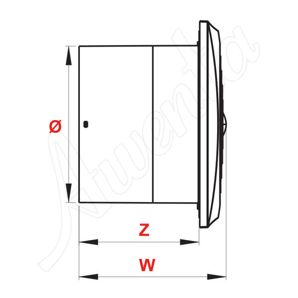 wymiary wentylatora silence